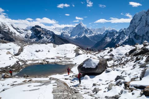 Snowy mountains